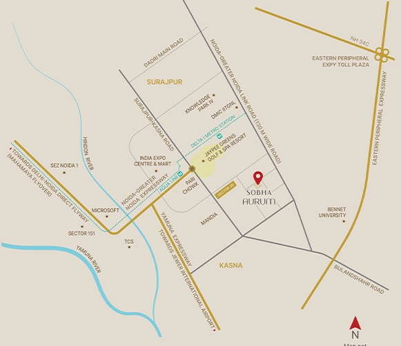 SOBHA Aurum Location